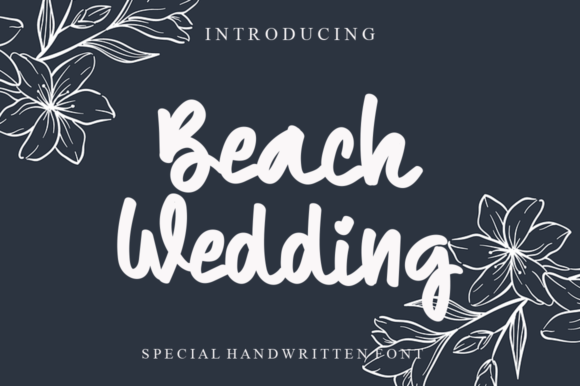 Beach Wedding Font: A Handwritten Touch for Editorial Design