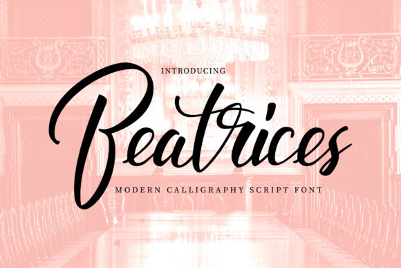 Beatrices: A Romantic Calligraphy Typeface