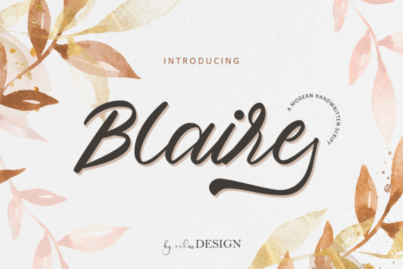 Blaire: A Flowing Script Font for Digital Marketing