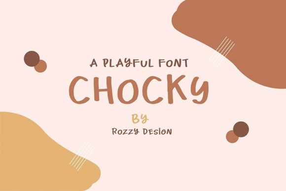 Chocky: A Handwritten Font for Realistic Design