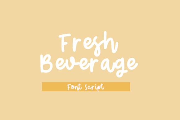 Fresh Beverage Font for Business
