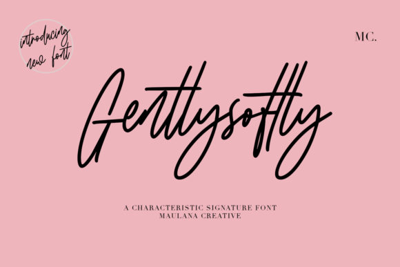 Gentlysoftly Font: Elegant Script for Creative Projects