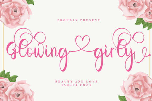 Glowing Girly Font for Elegant Design