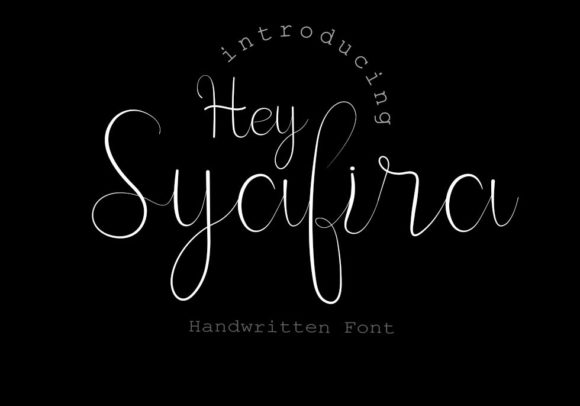 Hey Syafira: A Delicate Script Font
