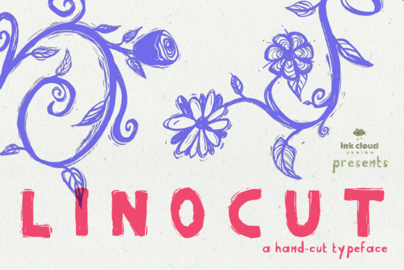 Linocut: A Handwritten Font for Web Design