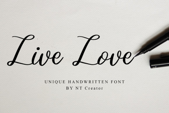 Live Love: A Handwritten Font That Shines