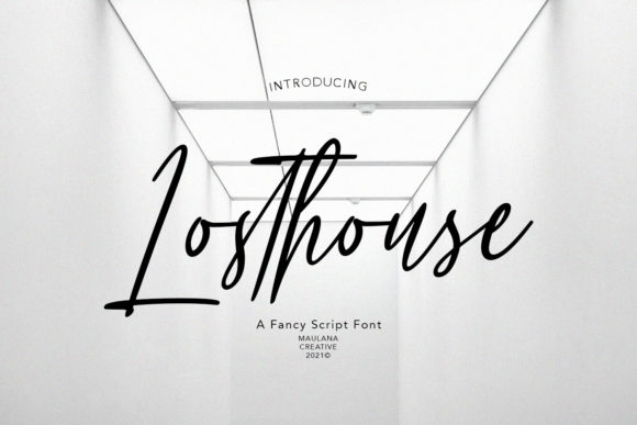 Losthouse Font: Elegant Script for Web Design