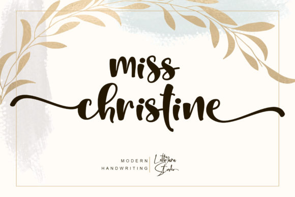 Miss Christine: A Font That Speaks Volumes