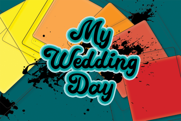 My Wedding Day Font: Elegant Script for Digital Marketing