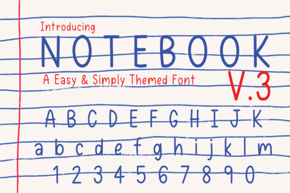 Notebook V.3 Font for Editorial Design