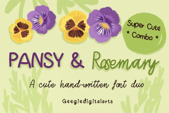 Pansy and Rosemary Duo Font Review