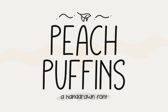 Peach Puffins Font for Business