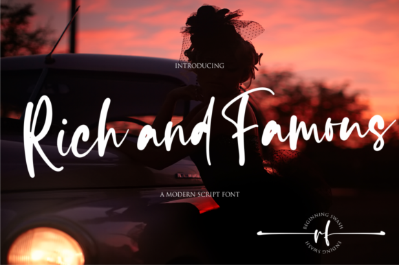 Rich and Famous Font for Elegant Campaigns