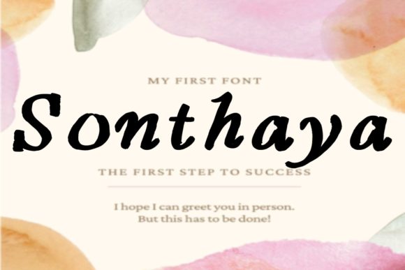 Sonthaya: A Script Font for Creative Campaigns