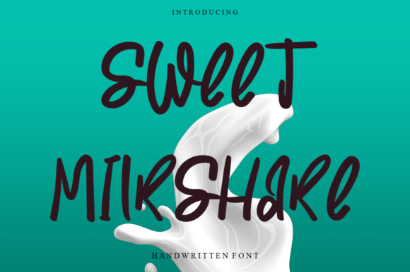Sweet Milkshake Font for Creative Projects