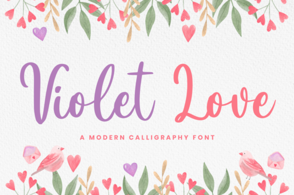 Violet Love: A Script Font for Web Design